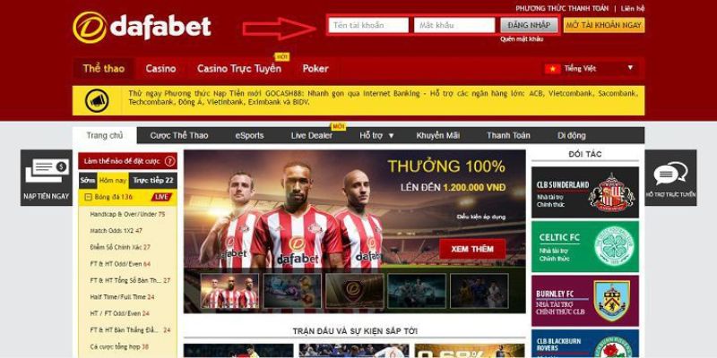 Tin phốt lừa đảo nổi bật về Dafabet